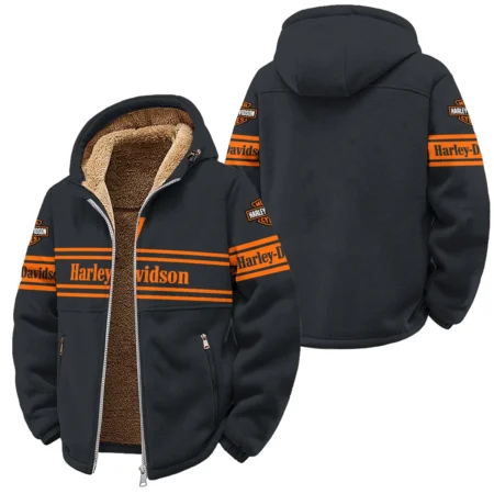 Harley-Davidson Motorcycle Winter Fleece Jacket Gift Fan Love QTHD250725B1-WSFJ
