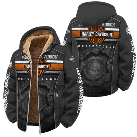 Harley-Davidson Motorcycle Winter Fleece Jacket Gift Fan Love QTVA2712HLC01-WSFJ
