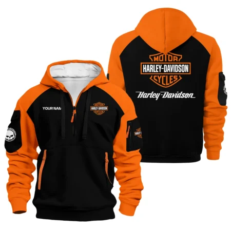 Harley-Davidson Hoodie Half Zipper Designed for True Fans QTHD021225A2