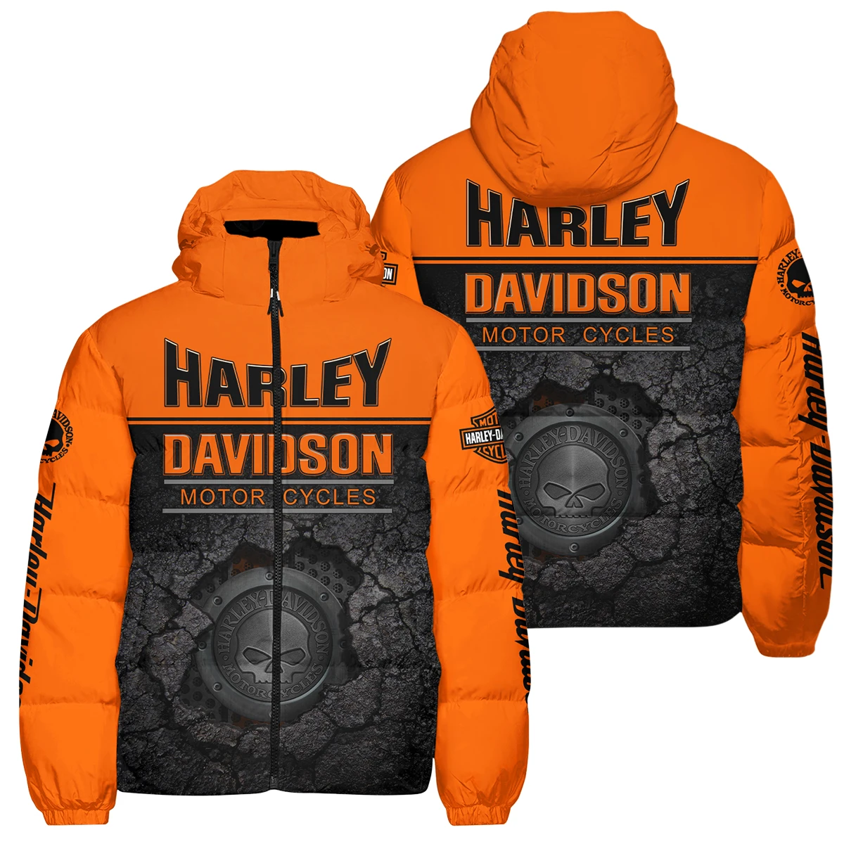 Harley-Davidson Motorcycle Down & Puffer Jackets Gift Fan Love QTHD020725A2-DPJ