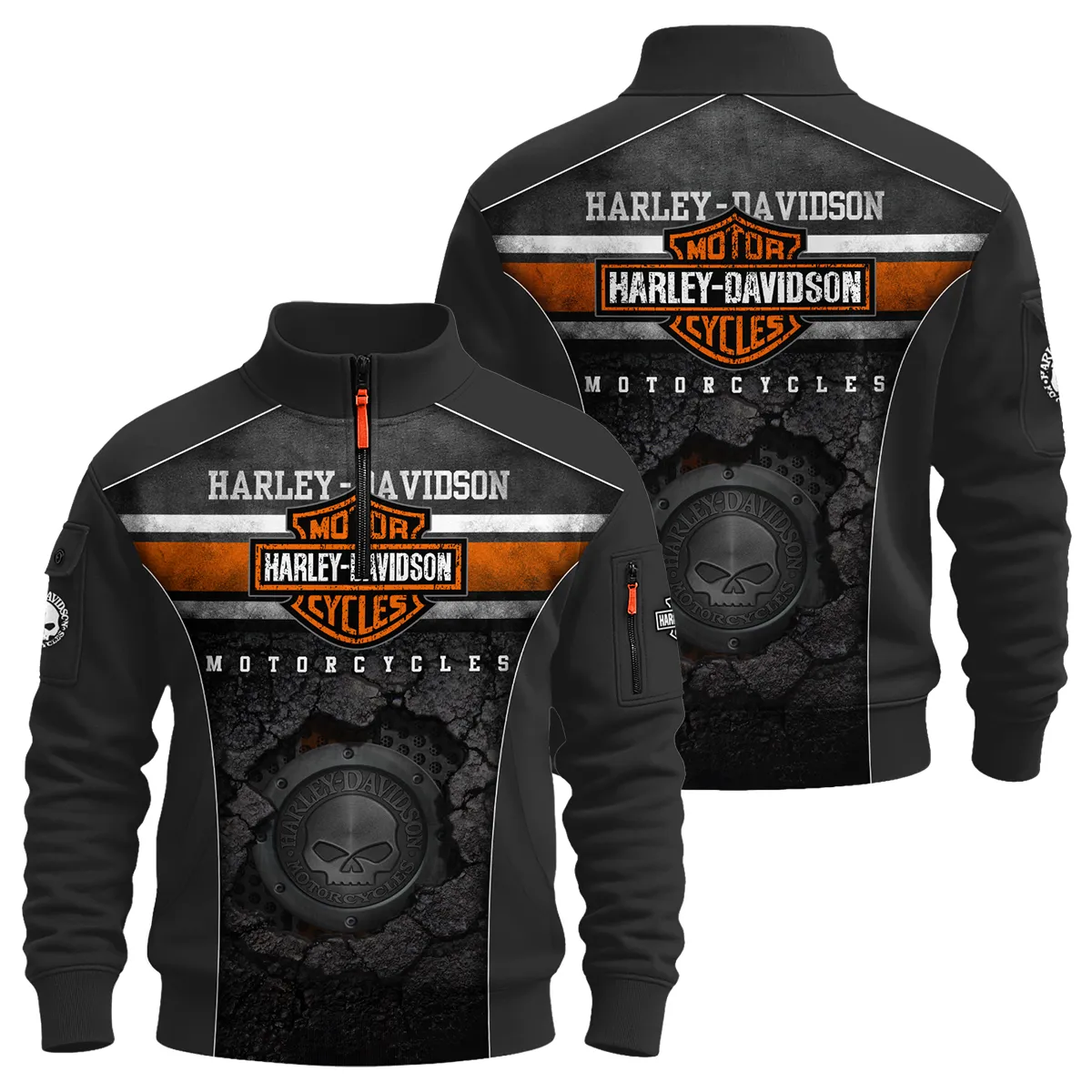 Harley-Davidson Motorcycle Sweatshirt Zipper Gift Fan Love QTVA2712HLC01-SHZ