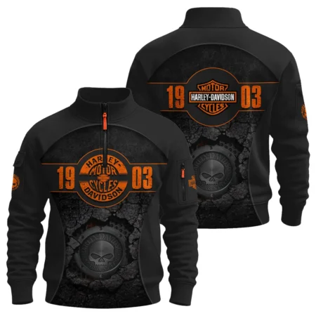 Harley-Davidson Motorcycle Sweatshirt Zipper Gift Fan Love QTVA2712HLC04-SHZ