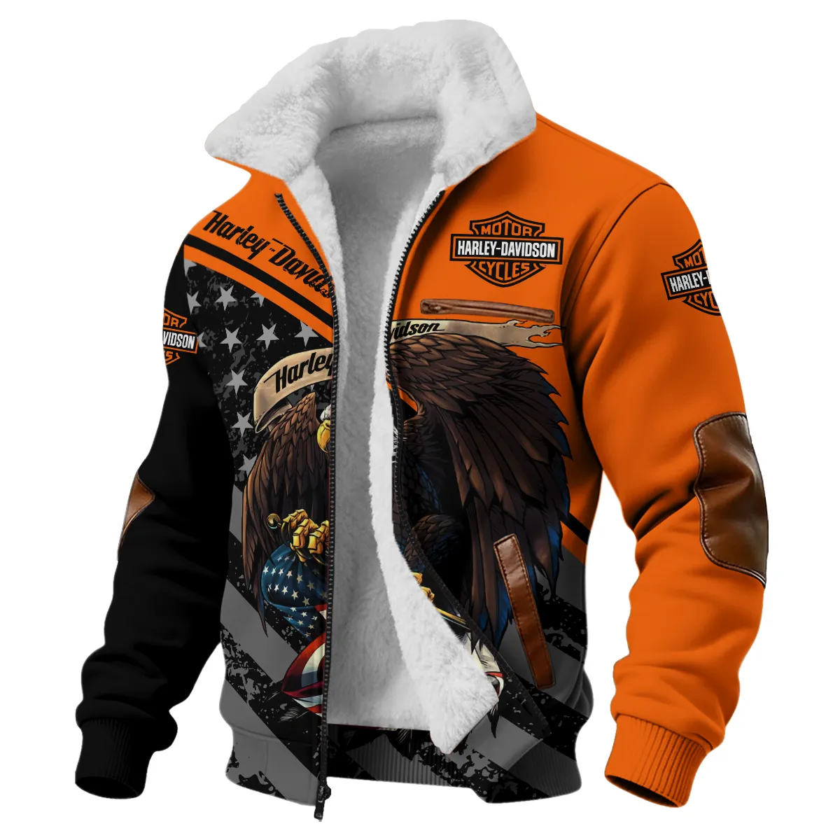 Harley-Davidson Motorcycle Fleece Jacket Gift Fan Love QTHD010725A2-FJ - Image 2