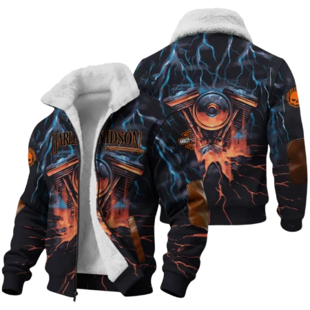 Harley-Davidson Motorcycle Fleece Jacket Gift Fan Love QTHD020725A1-FJ