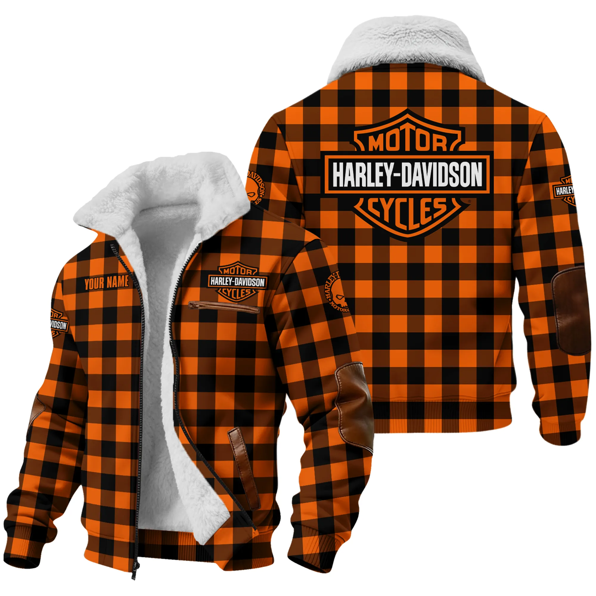 Harley-Davidson Motorcycle Fleece Jacket Gift Fan Love QTHD261225AHD5-FJ