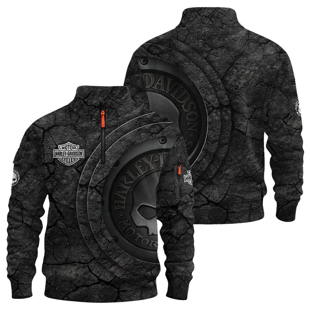 Harley-Davidson Motorcycle Stone & Steel Sweatshirt Zipper Gift Fan Love QTVA2712HLC09-SHZ