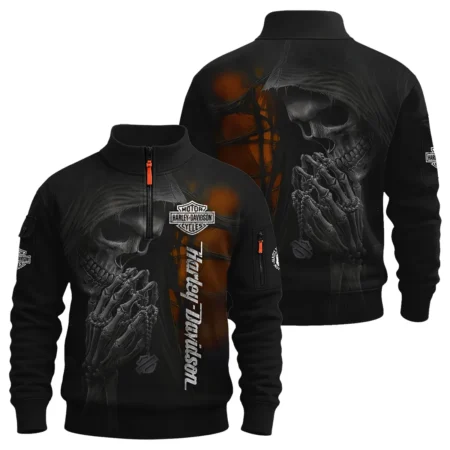 Harley-Davidson Motorcycle Skull Devotion Wings Sweatshirt Zipper Gift Fan Love QTVA2712HLC10-SHZ