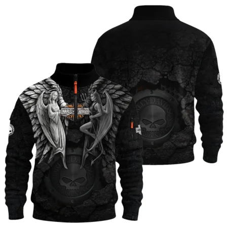 Harley-Davidson Motorcycle Guardian & Fallen Sweatshirt Zipper Gift Fan Love QTVA2712HLC8-SHZ