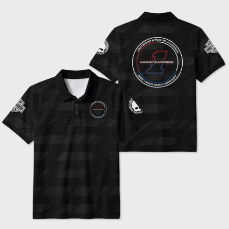 Harley-Davidson America's 250th Anniversary Motorcycle Polo Shirt All Over Prints QTHD120326FA1-PL