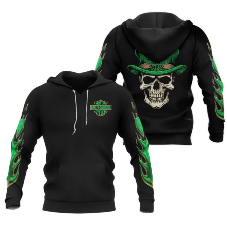 Harley-Davidson Motorcycle Green Phantom Hoodie All Over Prints Gift Fan Love QTVAHL250226A15-HD