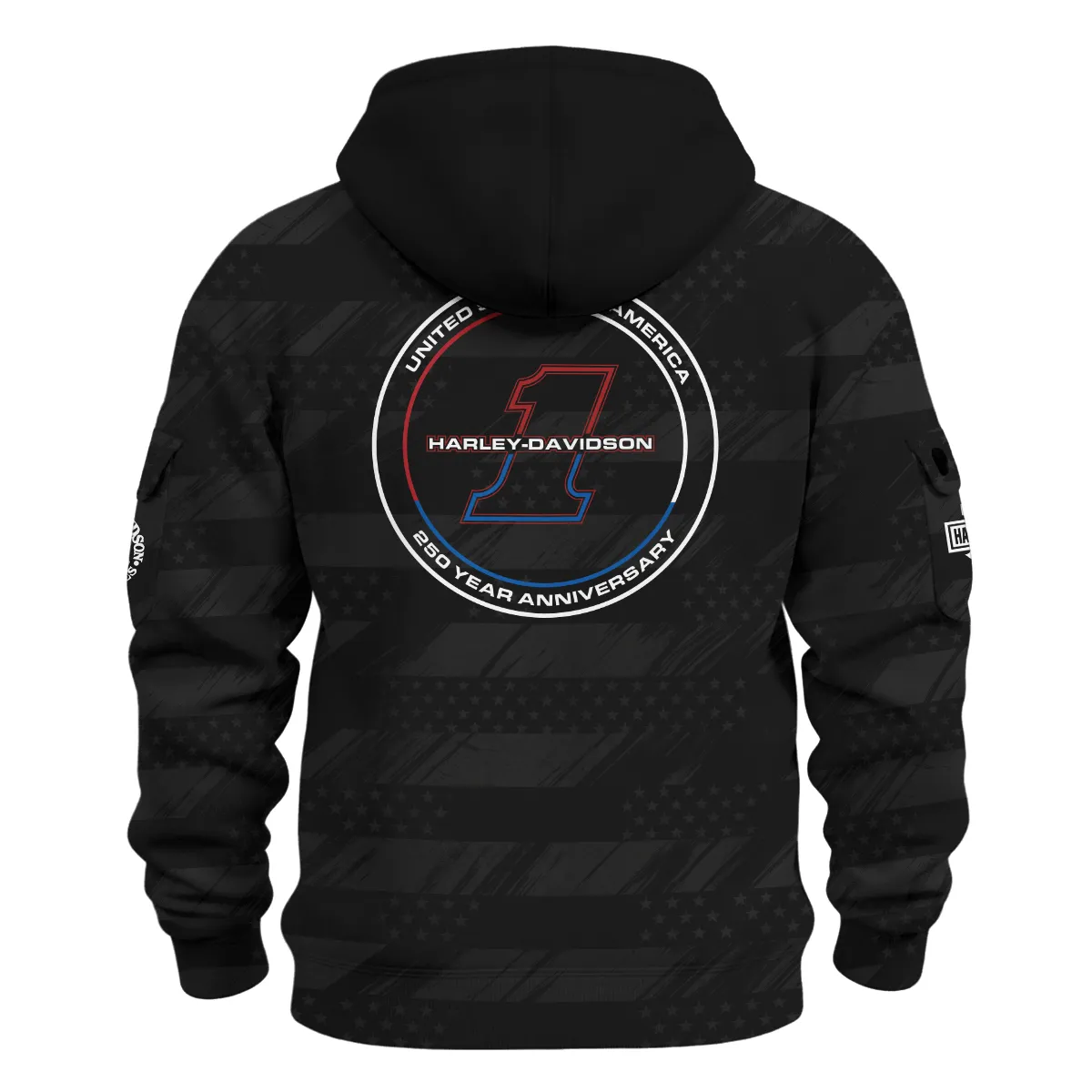 Harley-Davidson America's 250th Anniversary Motorcycle Hoodie Half Zipper All Over Prints QTHD120326FA1-HDF - Image 3