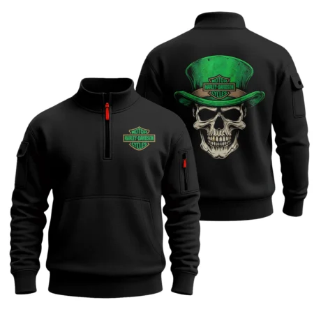 Harley-Davidson Motorcycle Green Phantom Sweatshirt Zipper All Over Prints Gift Fan Love QTVAHL250226A15-SHZ
